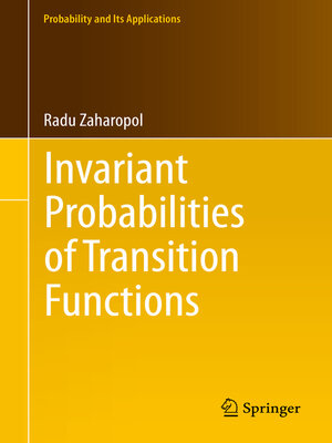 cover image of Invariant Probabilities of Transition Functions